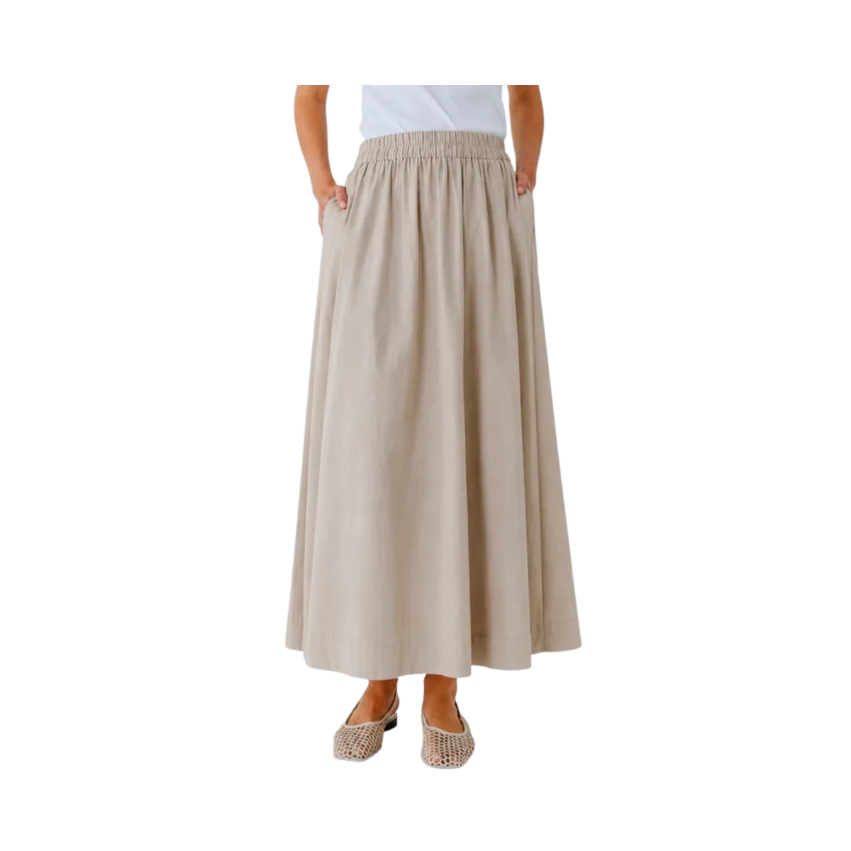 Lesta Maxi Skirt - Beige - Bild 2