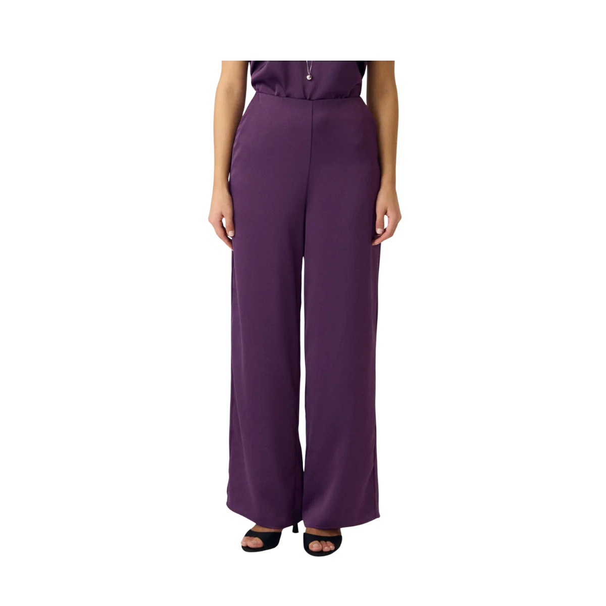 YASPella Wide Pants - Wineberry - Bild 4
