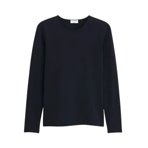 Cotton Stretch Long Sleeve - Black