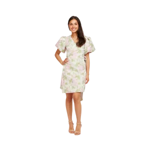 Botanic Dress - Green Flower Print