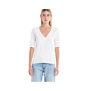 Basic V-Neck T-Shirt - A Naturale