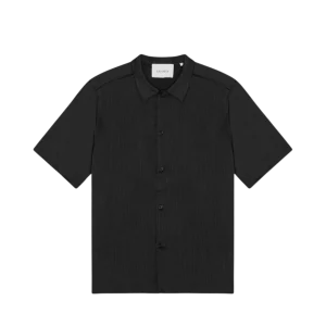 Hector Plissé SS Shirt - 100 Black