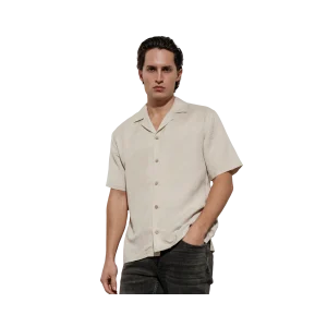Elviro Linen S/S Shirt - Ecru