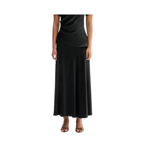 Hadi Satin Skirt - Black