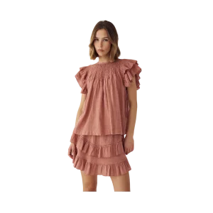 N-MAURA BLOUSE - RED CLAY