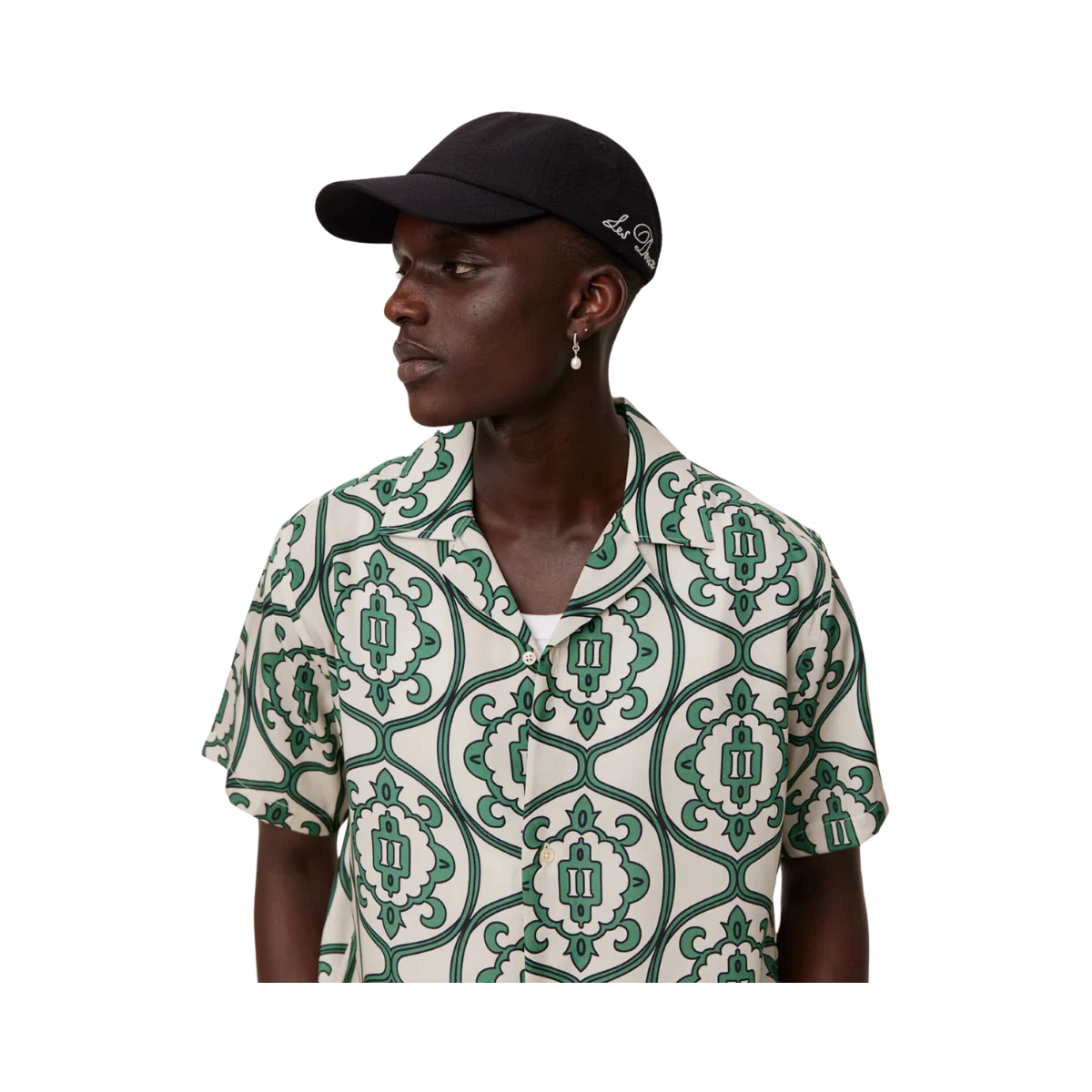 Ornament AOP Tencel SS Shirt - Green - Bild 6