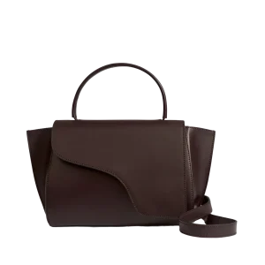 Arezzo Leather Handbag - Walnut