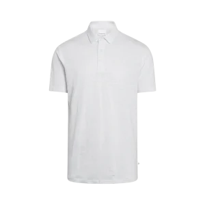 Linen polo - Bright White