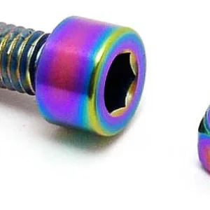 TLC Titanium BMX Sadelklämma Bult och Mutter (Rainbow)