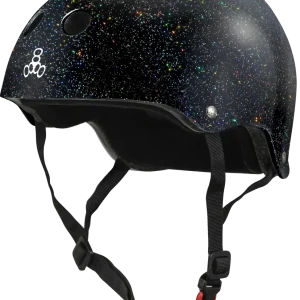 Triple Eight Glitter Sweatsaver Skate Hjälm (Svart)